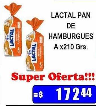 Dulcenter Lactal pan de hamburguesa oferta