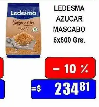 Dulcenter Ledesma azucar mascabo oferta