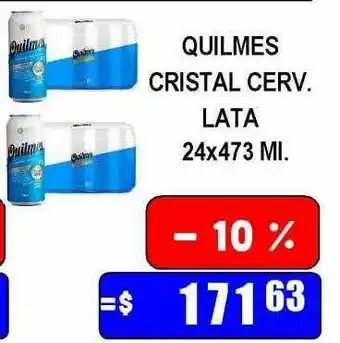 Dulcenter Quilmes cristal cerv oferta