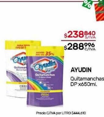 Nini Mayorista Ayudin quitamanchas oferta