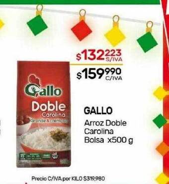 Nini Mayorista Gallo arroz doble carolina bolsa oferta