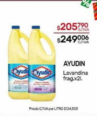 Nini Mayorista Ayudin lavandina oferta