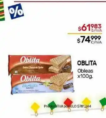 Nini Mayorista Oblita obleas oferta