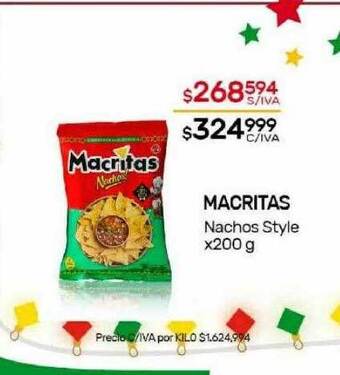 Nini Mayorista Macritas nachos style oferta