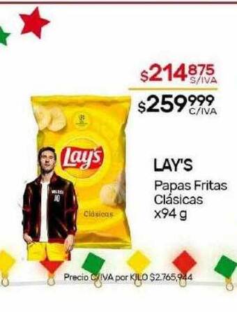 Nini Mayorista Lay's papas fritas clasicas oferta