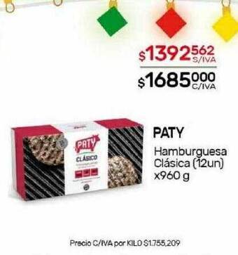 Nini Mayorista Paty hamburguesa oferta