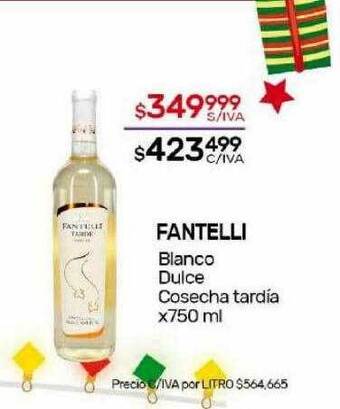 Nini Mayorista Fantelli blanco dulce cosecha tardia oferta