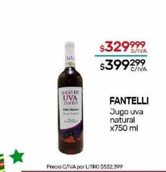 Nini Mayorista Fantelli jugo uva natural oferta