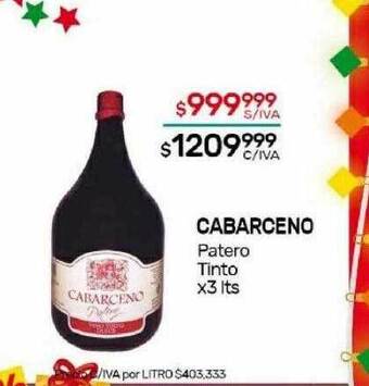 Nini Mayorista Cabarceno patero tinto oferta