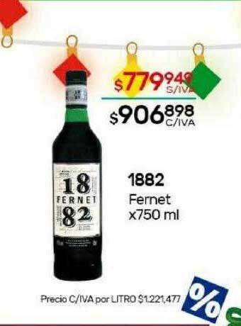Nini Mayorista 1882 fernet oferta
