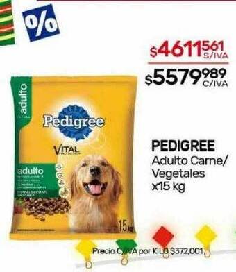 Nini Mayorista Pedigree adulto carne- vegetales oferta