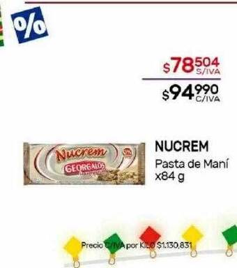 Nini Mayorista Nucrem pasta de mani oferta