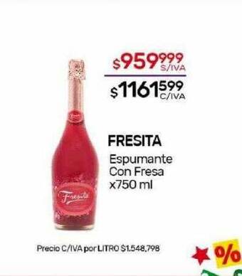 Nini Mayorista Fresita espumante con fresa oferta