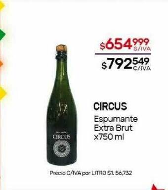 Nini Mayorista Circus espumante extra brut oferta