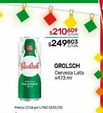 Nini Mayorista Grolsch cerveza lata oferta