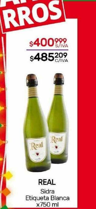 Nini Mayorista Real sidra etiqueta blanca oferta