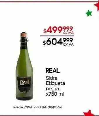 Nini Mayorista Real sidra etiqueta oferta