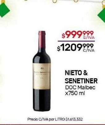 Nini Mayorista Nieto & senetiner doc malbec oferta