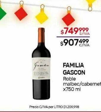 Nini Mayorista Familia gascon roble malbec-cabernet oferta