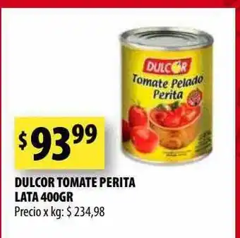Punto Mayorista Dulcor tomate perita lata oferta