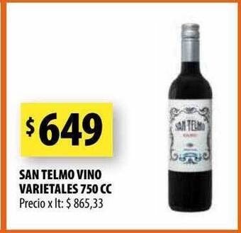 Punto Mayorista San telmo vino varietales oferta