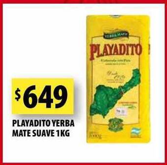 Punto Mayorista Playadito yerba mate suave 1kg oferta