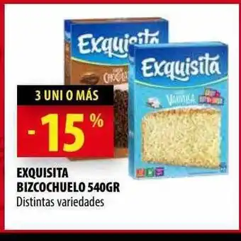 Punto Mayorista Exquisita bizcochuelo oferta