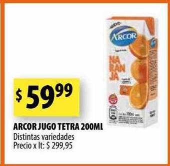 Punto Mayorista Arcor jugo tetra oferta