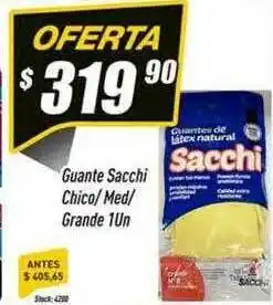 Guante sacchi chico med grande