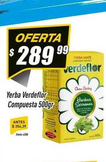 Supermercados Comodin Yerba verdeflor compuesta oferta
