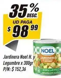 Jardinera noel h. y legumbr 35% desc.