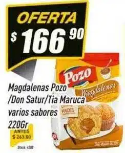 Supermercados Comodin Magdalenas pozo don satur tia maruca varios sabores oferta