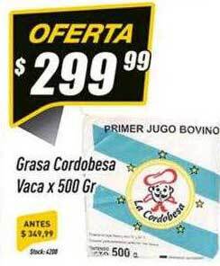 Supermercados Comodin Grasa cordobesa vaca oferta
