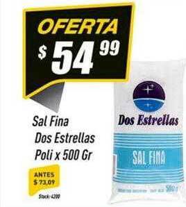 Supermercados Comodin Sal fina dos estrellas poli oferta