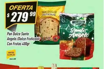 Supermercados Comodin Pan dulce santo angelo dulce fruticolor con frutas oferta