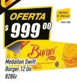 Supermercados Comodin Medallon swift burger 12 oferta