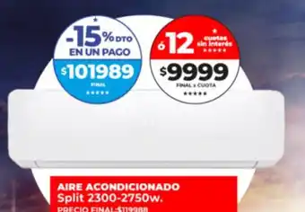 Supermayorista Vital Aire Acondicionado Split 2300-2750W oferta