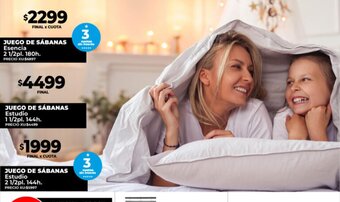 Supermayorista Vital Juego de Sábanas Esencia 2 1/2pl. 180h oferta