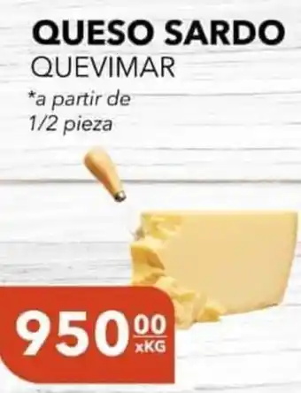 El Milagro Mayorista Queso Sardo Quevimar oferta