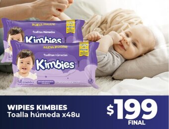 Supermayorista Vital Wipies Kimbies Toalla Húmeda x 48u oferta