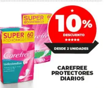Supermayorista Vital Carefree Protectores Diarios oferta