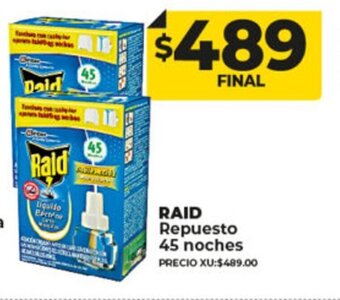 Supermayorista Vital Raid Repuesto 45 Noches oferta