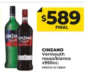 Supermayorista Vital Cinzano Vermouth Rosso/Bianco x 950cc oferta