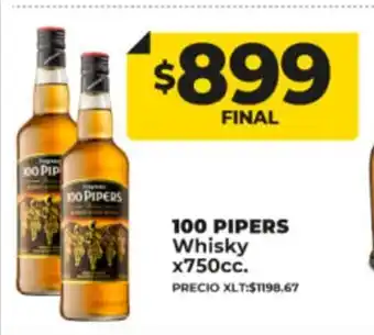 Supermayorista Vital 100 Pipers Whisky x 750cc oferta