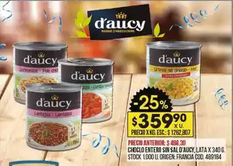 Coto Choclo entero sin sal d'aucy lata oferta