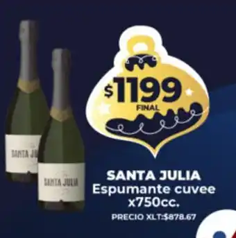 Supermayorista Vital Santa Julia Espumante Cuvee x 750cc oferta