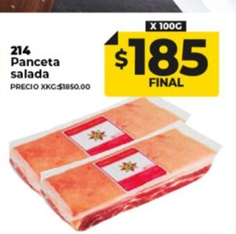 Supermayorista Vital 214 Panceta Salada oferta