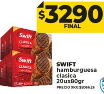 Supermayorista Vital Swift Hamburguesa Clasica 20ux80gr oferta