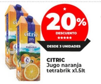 Supermayorista Vital Citric Jugo Naranja Tetrabrik x 1.5lt oferta