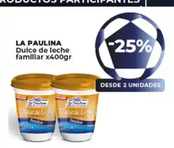 Supermayorista Vital La Paulina Dulce de Leche Familiar x 400gr oferta